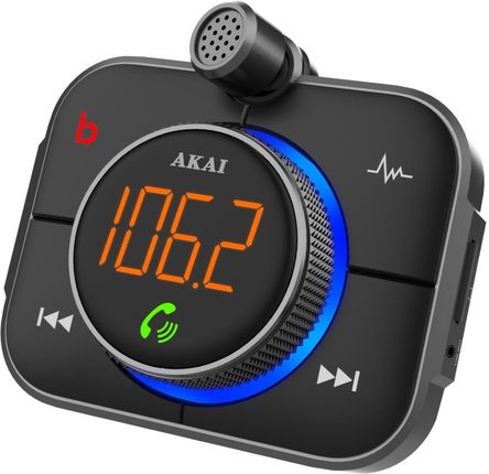 AKAI TRANSMITER SAMOCHODOWY BLUETOOTH FMT-95BT FMT95BT - zdjęcie 2