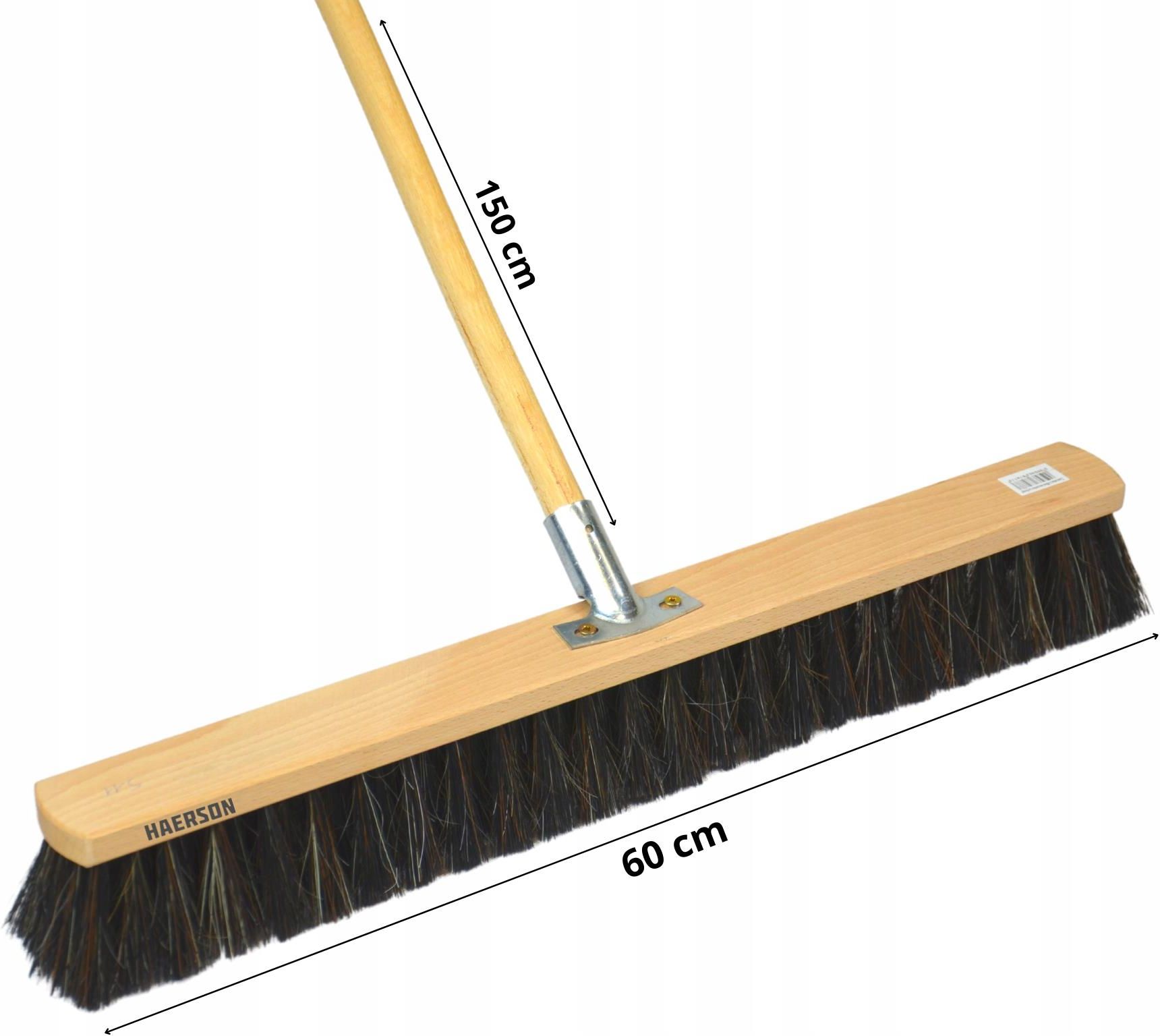 Crawtico Zamiatacz Do Posadzek 60Cm Kij Drewniany 150Cm