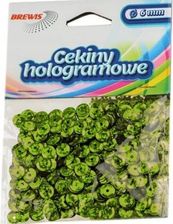 Zdjęcie Cekiny łamane Hologramowe j. zielone 6mm 10g H150 - Grodzisk Wielkopolski