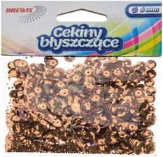 Zdjęcie Cekiny błyszczące 6mm B240 brązowe, Brewis - Dobrzyń nad Wisłą