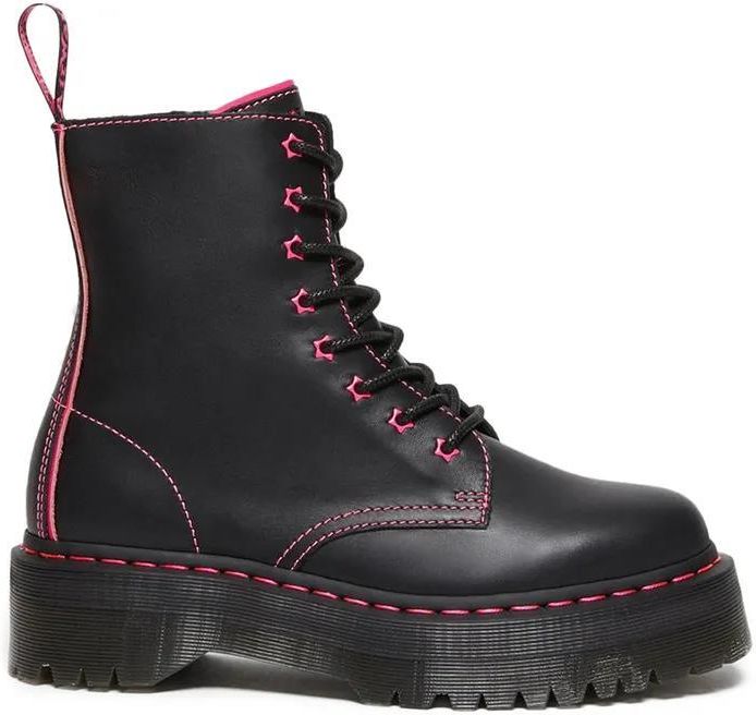 Buty Dr Martens Jadon Ii Neon Star Leather Platform Czarne