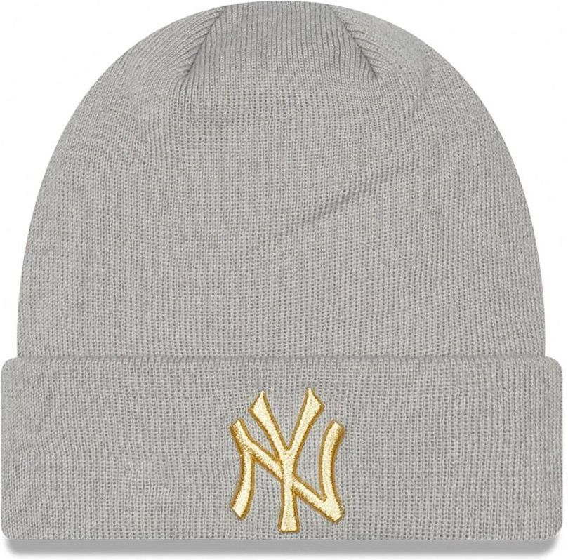 Damska Czapka Zimowa New Era Wmns Metallic Logo Beanie New York Yankees