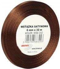 Zdjęcie Wstążka Satynowa Brąz 6MM/32 Brewis WS6-142 - Baranów Sandomierski