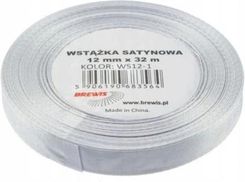Zdjęcie Wstążka Satynowa Ozdobna 12MM 32M Biała Brewis - Nowogród Bobrzański