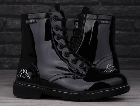 KAPPA Buty do chodzenia damskie lakierowane Kappa Deenish Shine | Świąteczne prezenty odbierasz sprintem | Czarny - zdjęcie 2