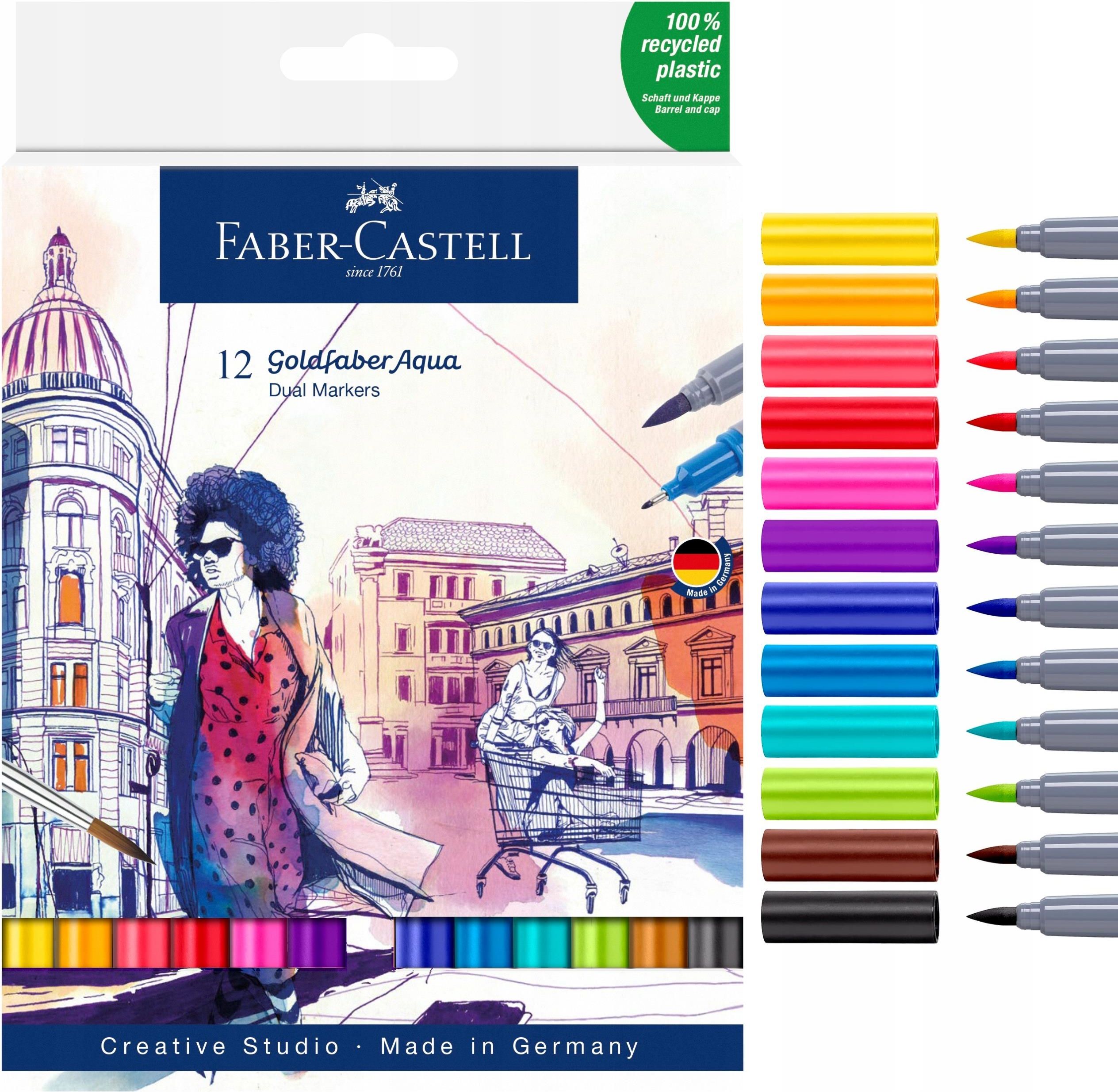 Faber Castell Flamastry Dwustronne Goldfaber K Ceny I Opinie