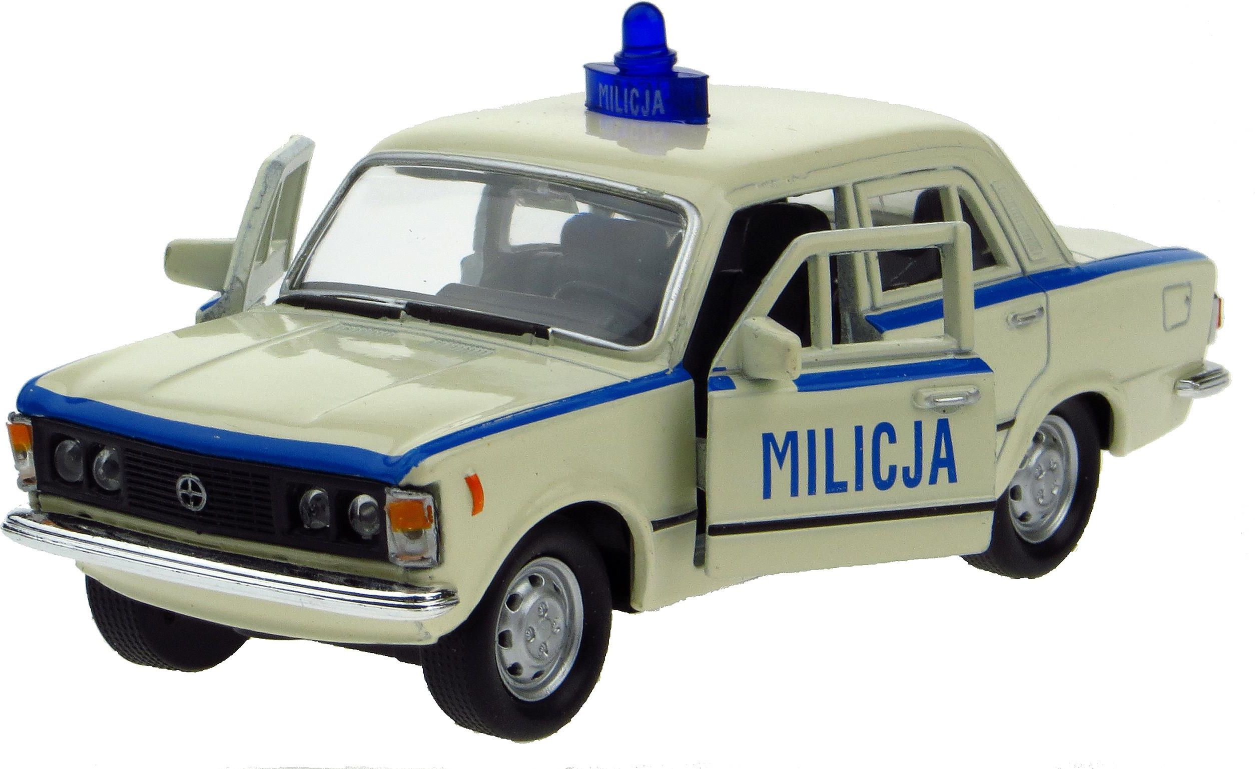 Fiat 125P Milicja Model Metalowy 1 34 Welly Prl Bi Ceny I Opinie