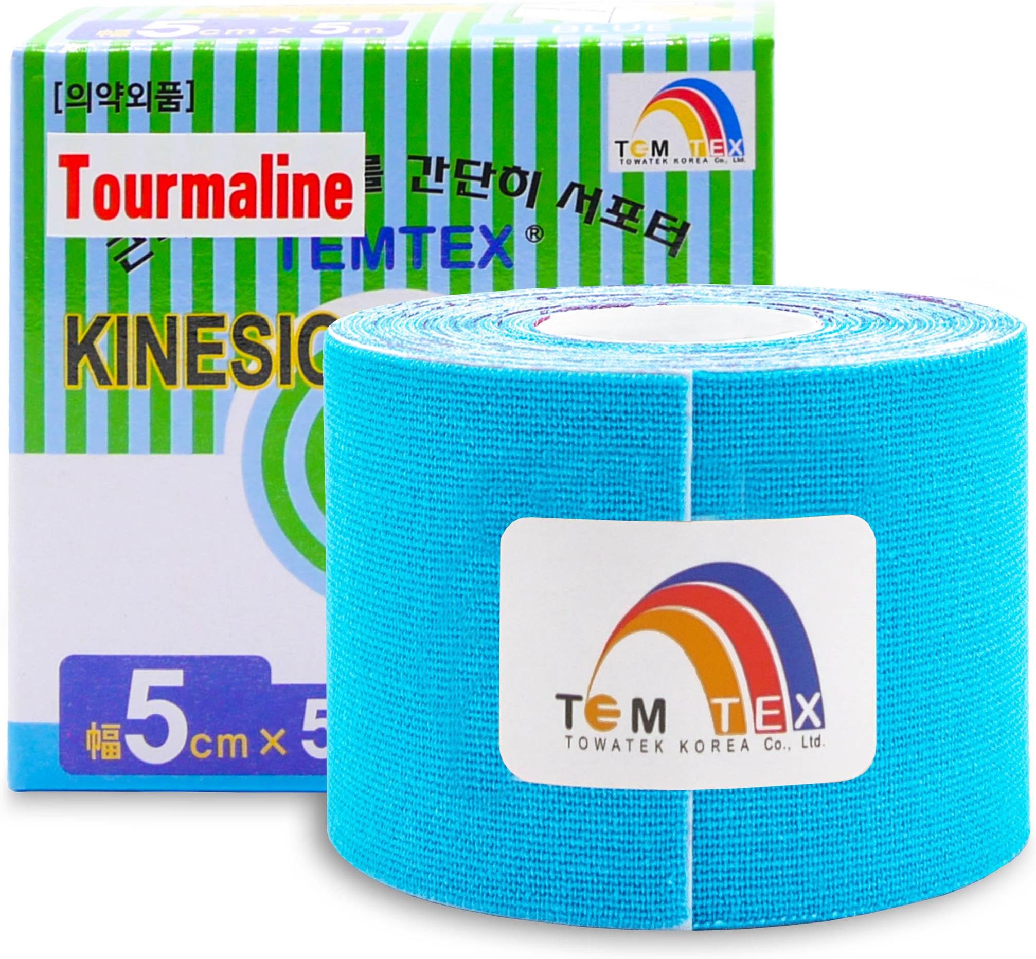 Akcesoria Do Rehabilitacji Temtex Kinesio Tape Tourmaline Niebieska