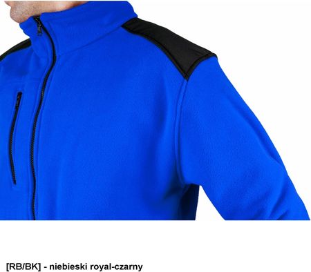 Flra 340 Bluza Polarowa Unisex Gruba Posiada Bardzo Dobre Właściwości Cieplne Czarno Czarny 4Xl - zdjęcie 2