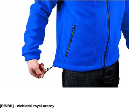 Flra 340 Bluza Polarowa Unisex Gruba Posiada Bardzo Dobre Właściwości Cieplne Piaskowo Czarny L - zdjęcie 3