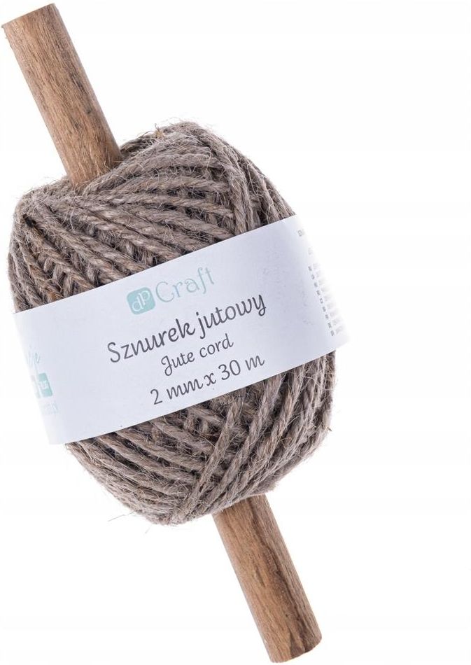 Zdjęcie Sznurek jutowy ciemny beżowy 2mm x 30m - Dobczyce