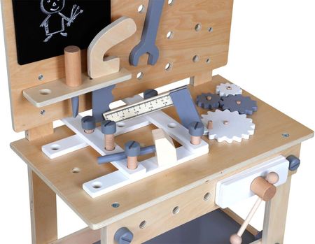 Ecotoys Drewniany Warsztat Dla Dzieci Narzędzia Stolik - zdjęcie 6