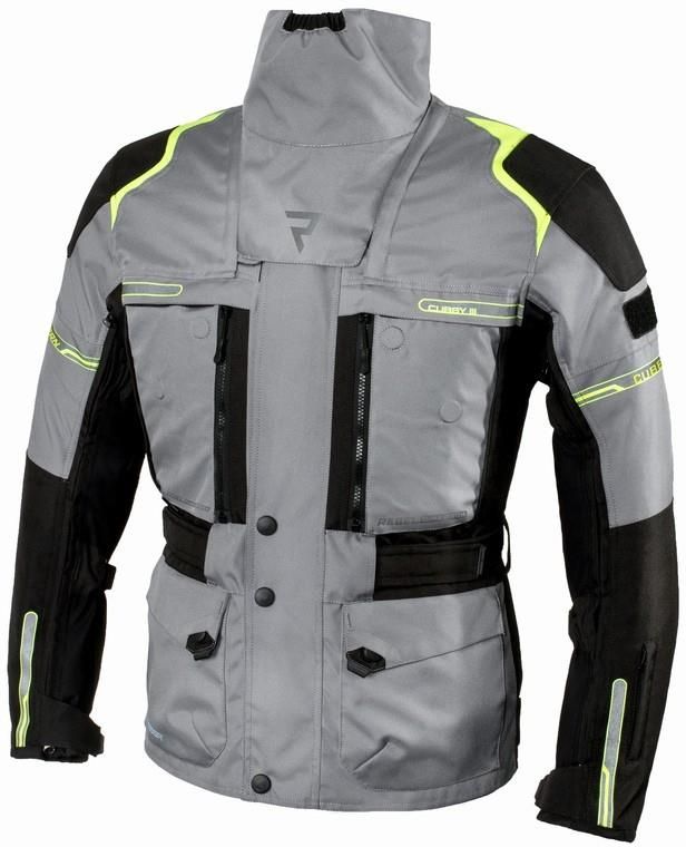 Odzie Motocyklowa Rebelhorn Kurtka Cubby Iii Grey Black Flo Yellow