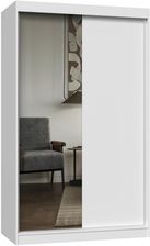 Zdjęcie Topeshop Szafa Sabina 120 Z Lustrem Biały 200X120 (TS_IGA121LB) - Złoty Stok
