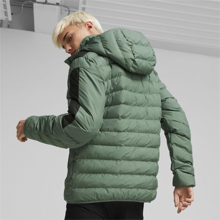 KURTKA Z KAPTUREM MĘSKA PUMA MAPF1 MT7 ECOLITE DOWN ZIELONA 53489904 - zdjęcie 3