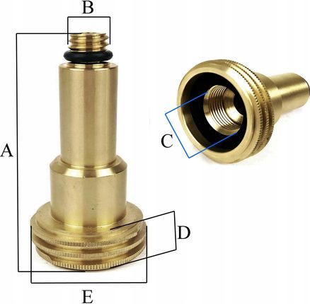 Gomet Adapter Przejsciówka Lpg M14 80Mm - zdjęcie 2