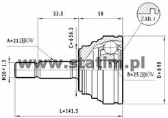 Przegub Statim Zestaw Przegubu Półoż Napędowa C 346 Opinie i ceny na