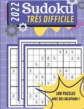 Livre de sudoku très difficile 2022 Entraînez votre cerveau avec des