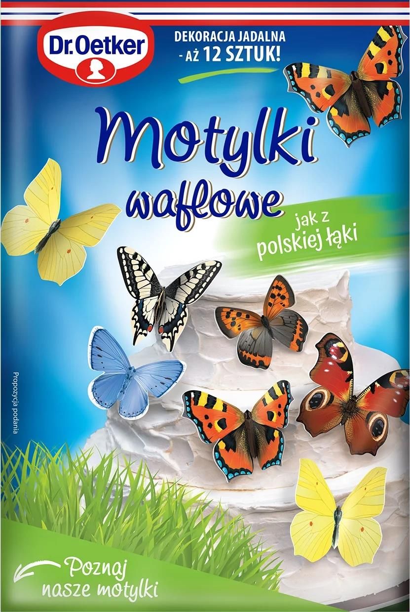 Dr Oetker Motyle Waflowe Motylki Na Tort 3D Ceny I Opinie Ceneo Pl