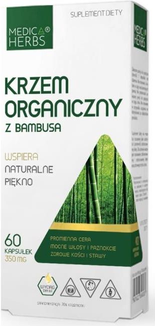 Medica Herbs Krzem Organiczny Z Bambusa Kaps Opinie I Ceny Na Ceneo Pl