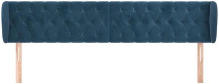 Vidaxl Zagłówek Uszak Ciemnoniebieski 183X23X78 88 Cm Aksamitny 13452-3117544 - zdjęcie 3