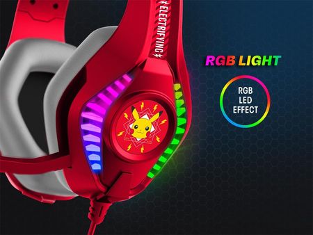 Otl Technologies Zestaw Słuchawkowy Pokémon Electrifying Pro G5 Czerwony (PK0974) - zdjęcie 3
