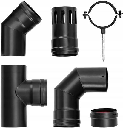 Msw Zestaw Rur Do Pieca Na Pellet Do Pelletu Ø80mm 10062361 - zdjęcie 5