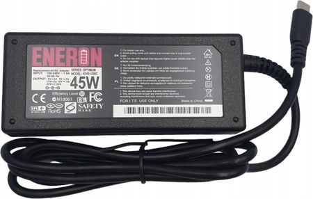 Inna;Eneron Zasilacz ładowarka do laptopa 45W USB-C + kabel (AD45KUSBC) - zdjęcie 5