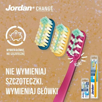 Jordan Change wymienne końcówki do szczoteczki Soft 2 sztuki - zdjęcie 3