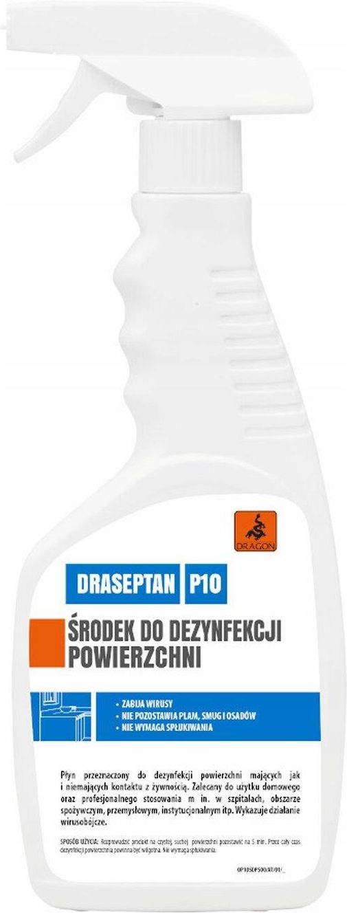 Drobne akcesoria medyczne Płyn Do Dezynfekcji Powierzchni Dragon 500Ml