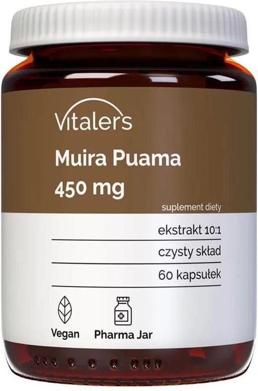 Preparat Medycyny Naturalnej Vitaler S Muira Puama Ptychopetalum 450 Mg