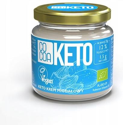 Cocoa Krem Migdałowy Keto Z Olejem Mct Bio 200g - zdjęcie 2