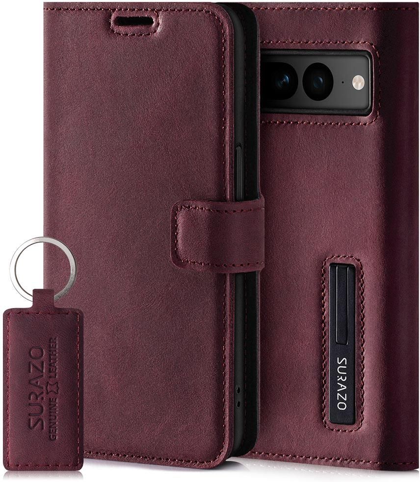 Etui Na Telefon Surazo Ze Sk Ry Naturalnej Wallet Case Orzechowe