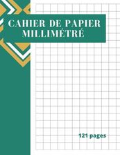 Cahier de papier millimétré carnet avec papier quadrillé 4X4