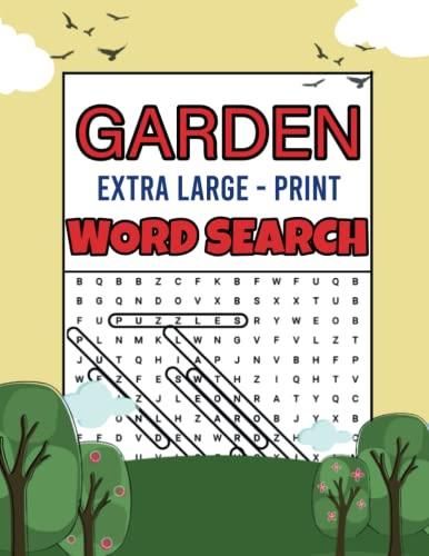 Large Print Garden Word Search Seniors Garden 80 Themes And 1200 Words