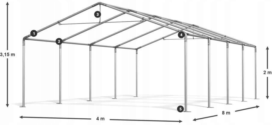 Namiot Imprezowy 4X8M Pawilon Ogrodowy Konstrukcja Ceny I Opinie