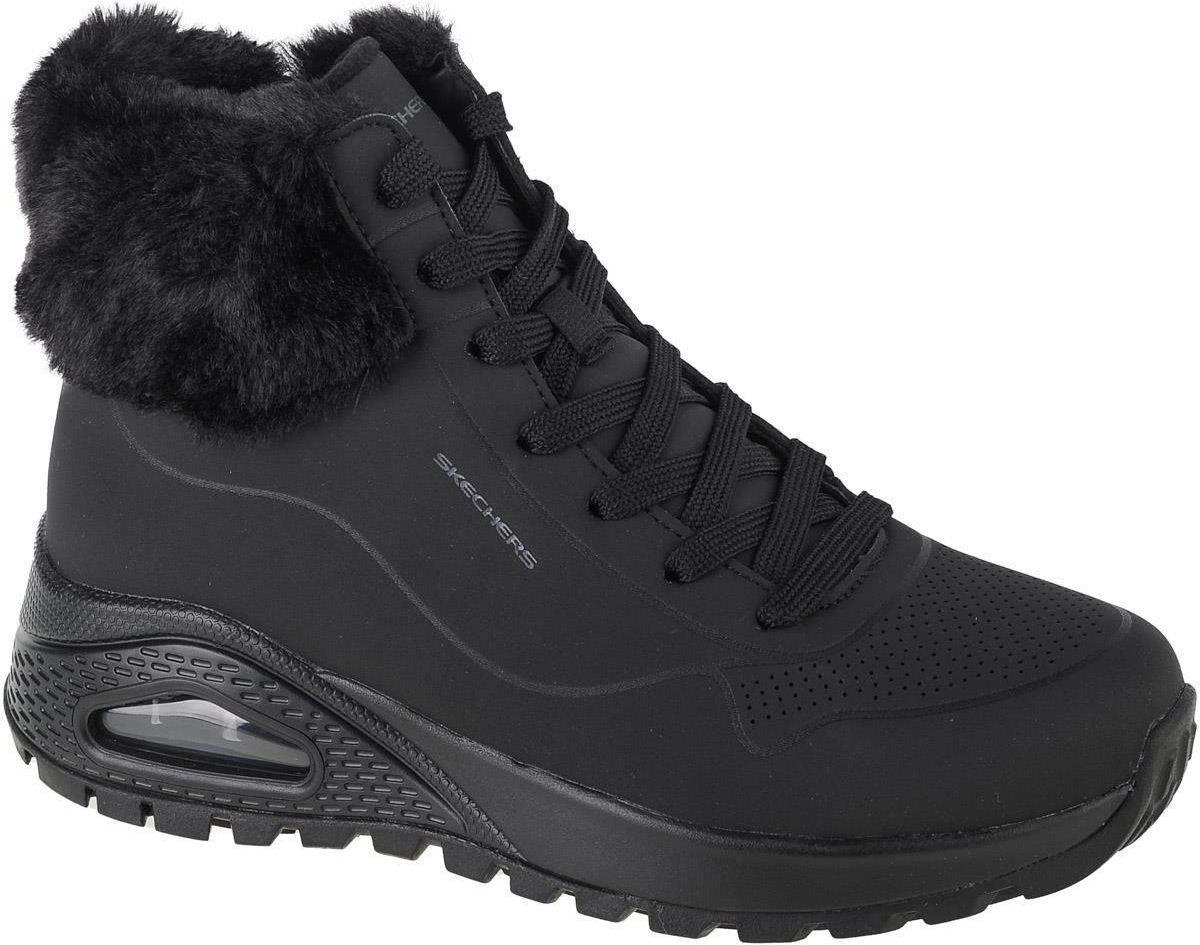 Buty Zimowe Damskie Skechers Uno Rugged Fall Air Bbk Ceny I