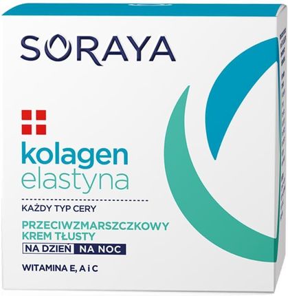 Krem Soraya Kolagen I Elastyna Przeciwzmarszczkowy na dzień i noc 50ml - zdjęcie 3