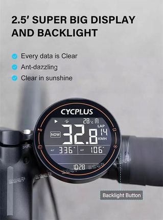 Cycplus M2 Licznik Rowerowy Z Gps Bluetooth Ant+ - zdjęcie 2