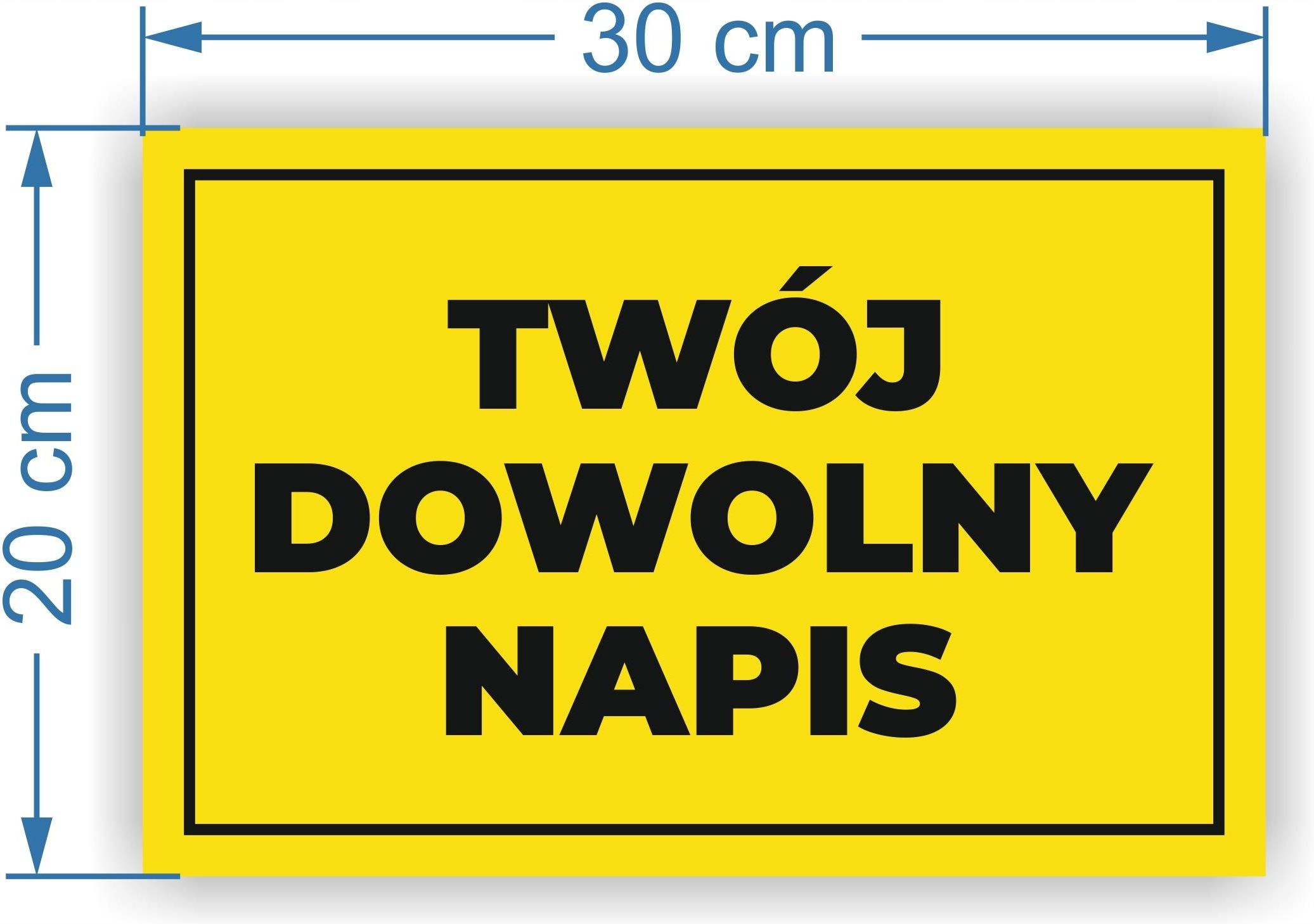 Tabliczka Dowolny Napis Bhp 30X20cm Uv Tania Ceny I Opinie Ceneo Pl