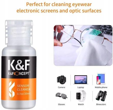 K&F Concept Płyn do czyszczenia optyki,matrycy aparatu K&f - zdjęcie 4