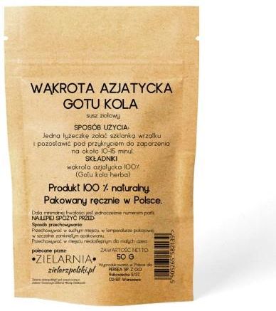 Zielarz Polski Gotu Kola Wąkrota Azjatycka 50G Opinie i ceny na Ceneo pl