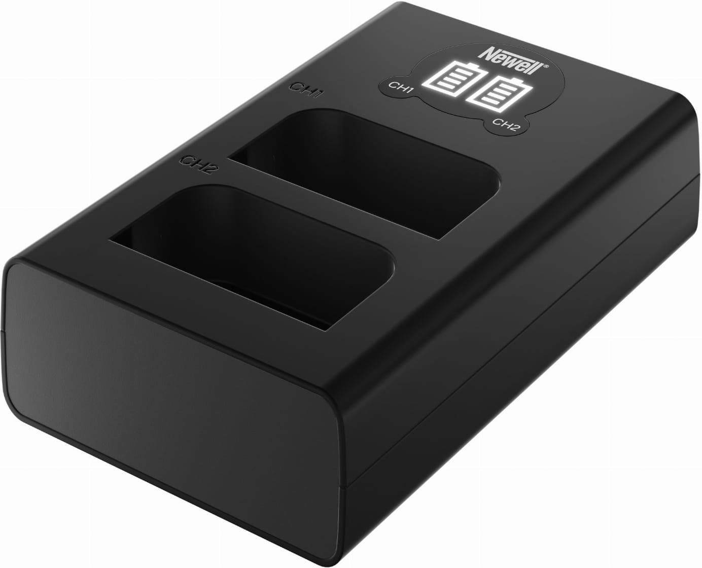 Ładowarka dwukanałowa Newell DL USB C do akumulatorów BLX 1 Olympus