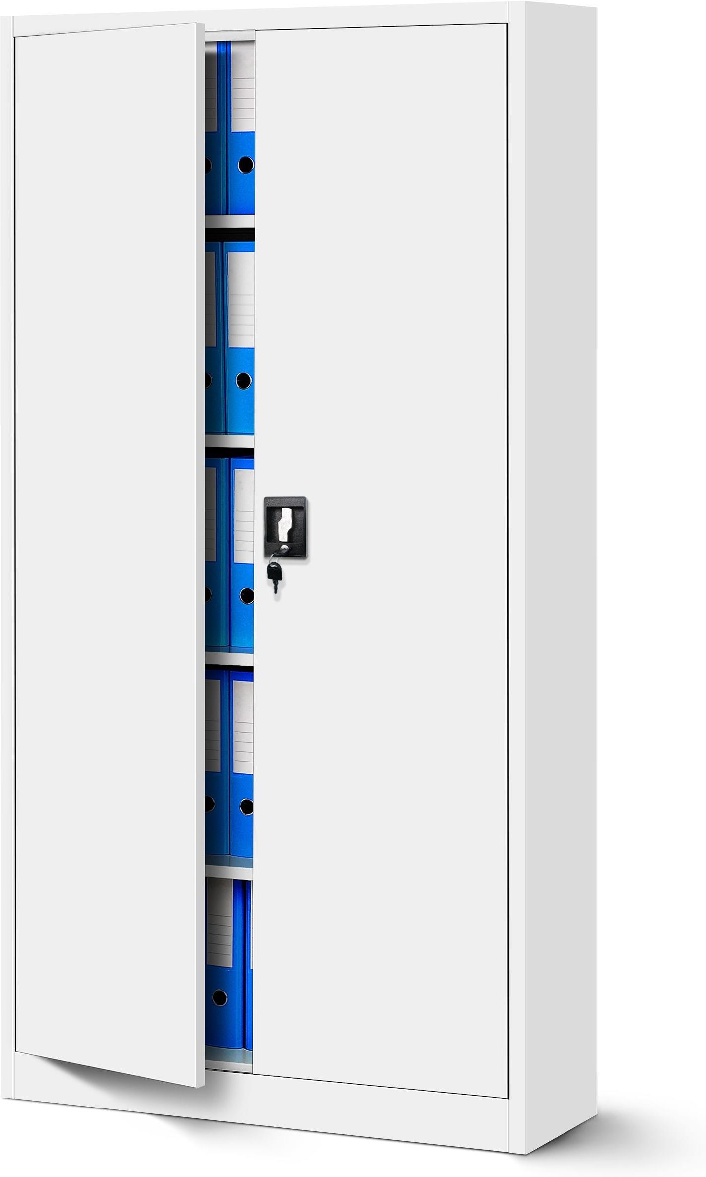 Jan Nowak Model 900X1850X400 Biurowa Szafa Metalowa Na Akta Biała