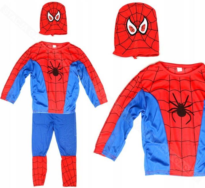 Strój Spiderman Kostium Bal Karnawał 3W1 92 98Cm S Ceny i opinie