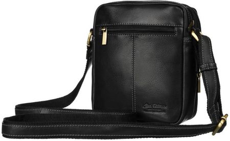 Listonoszka skórzana Peterson PTN TB-709-COM BLACK czarna - zdjęcie 3