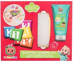 Zdjęcie Produkt z outletu: Cocomelon Bathtime Learning Set zestaw Uszkodzone pudełko Pianka do kąpieli 100 ml + Kostki + Worek na kostki dla dzieci - Wrocław