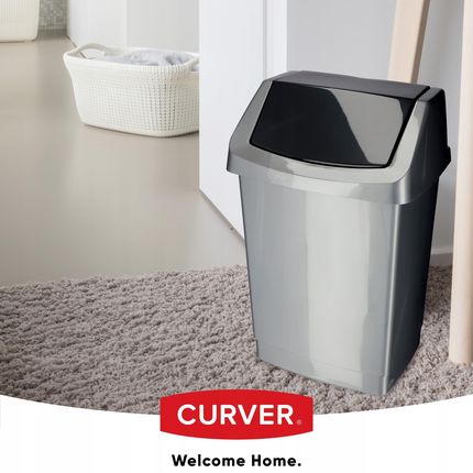 Curver Kosz Na Śmieci Odpady Do Kuchni Szary 25L (97016) - zdjęcie 2