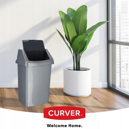 Curver Kosz Na Śmieci Odpady Do Kuchni Szary 25L (97016) - zdjęcie 6