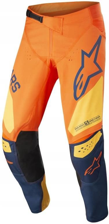 Odzie Motocyklowa Alpinestars Spodnie Racer Factory Junior Granatowe